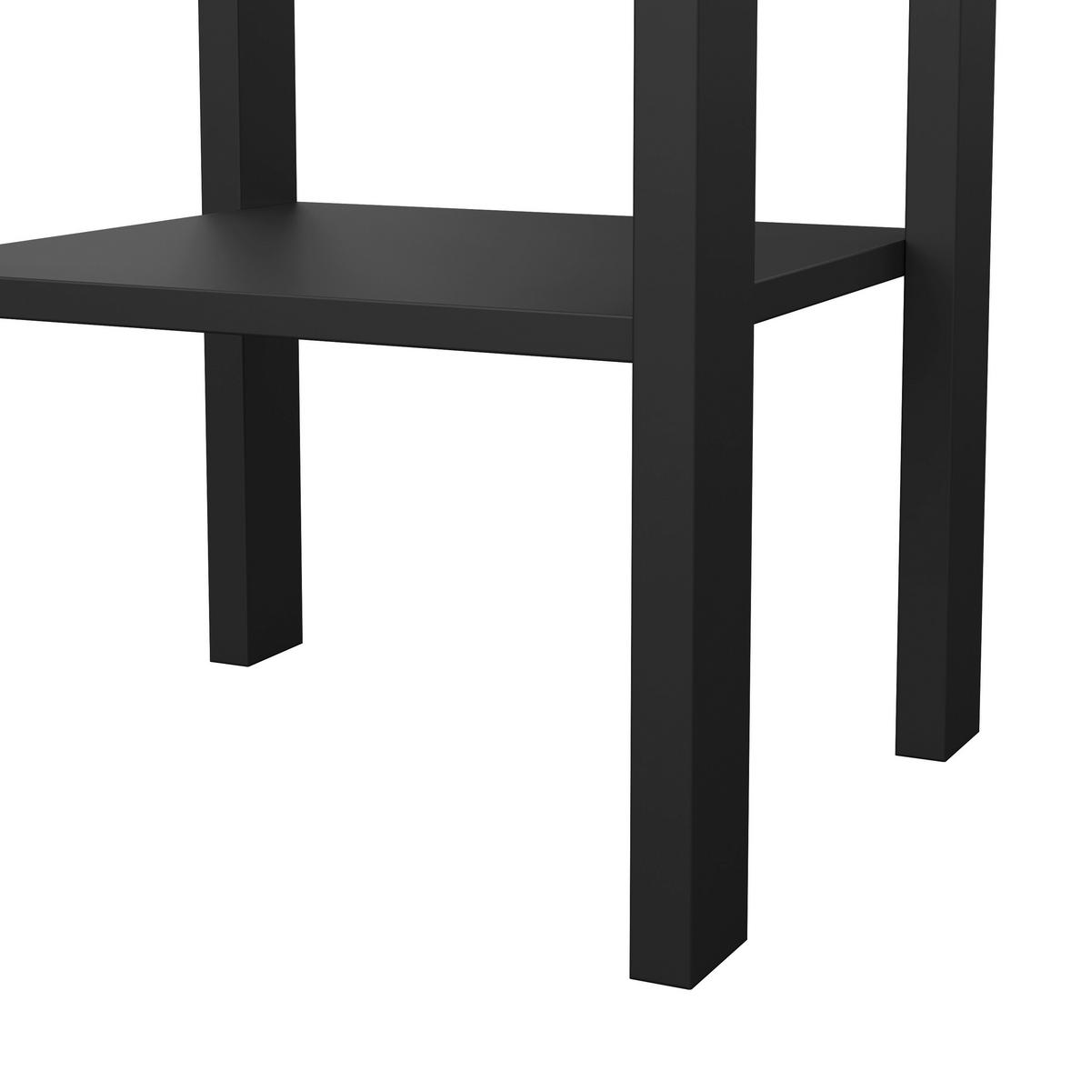 NACHTSCHRANK 40/70,1/34,2 cm  - Silberfarben/Schwarz, MODERN, Holzwerkstoff/Metall (40/70,1/34,2cm) - MID.YOU