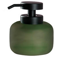 DOZATOR DE SĂPUN plastic, sticlă  - verde închis, Basics, plastic/sticlă (10/11,5/10cm) - Sadena