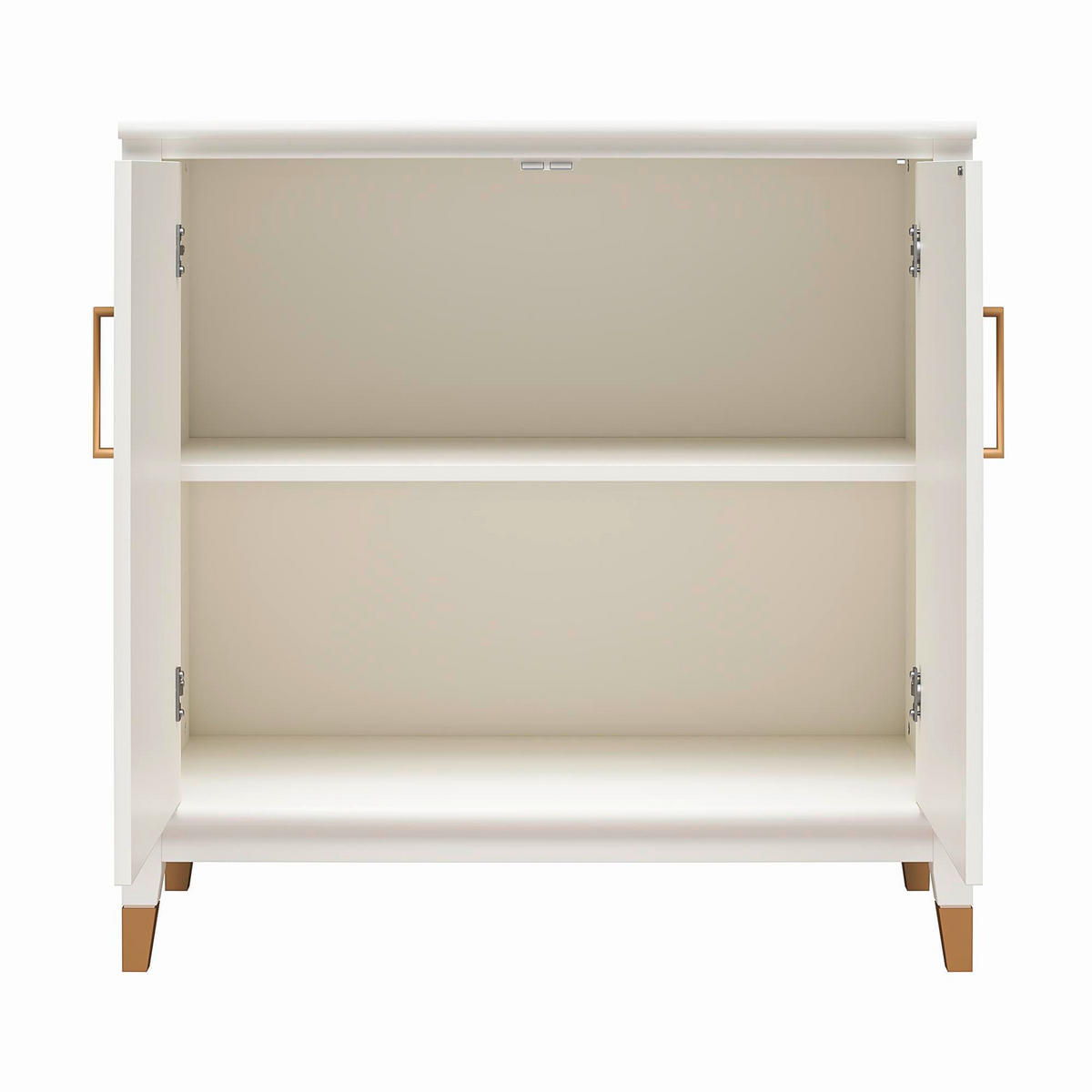KOMMODE Westerleigh  in 84/84/40 cm  - Goldfarben/Weiß, Design, Holzwerkstoff/Metall (84/84/40cm) - MID.YOU