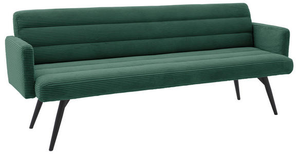 SITZBANK 216/86/68 cm  in Grün  - Schwarz/Grün, Design, Textil/Metall (216/86/68cm) - Dieter Knoll
