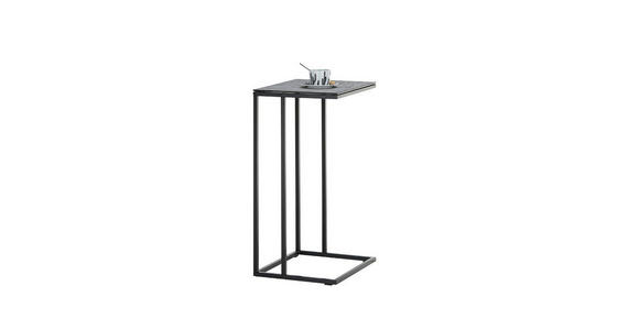 COUCHTISCH Sicherheitsglas 40/35/70 cm rechteckig Grau, Schwarz  - Schwarz/Grau, Design, Glas/Metall (40/35/70cm) - Xora