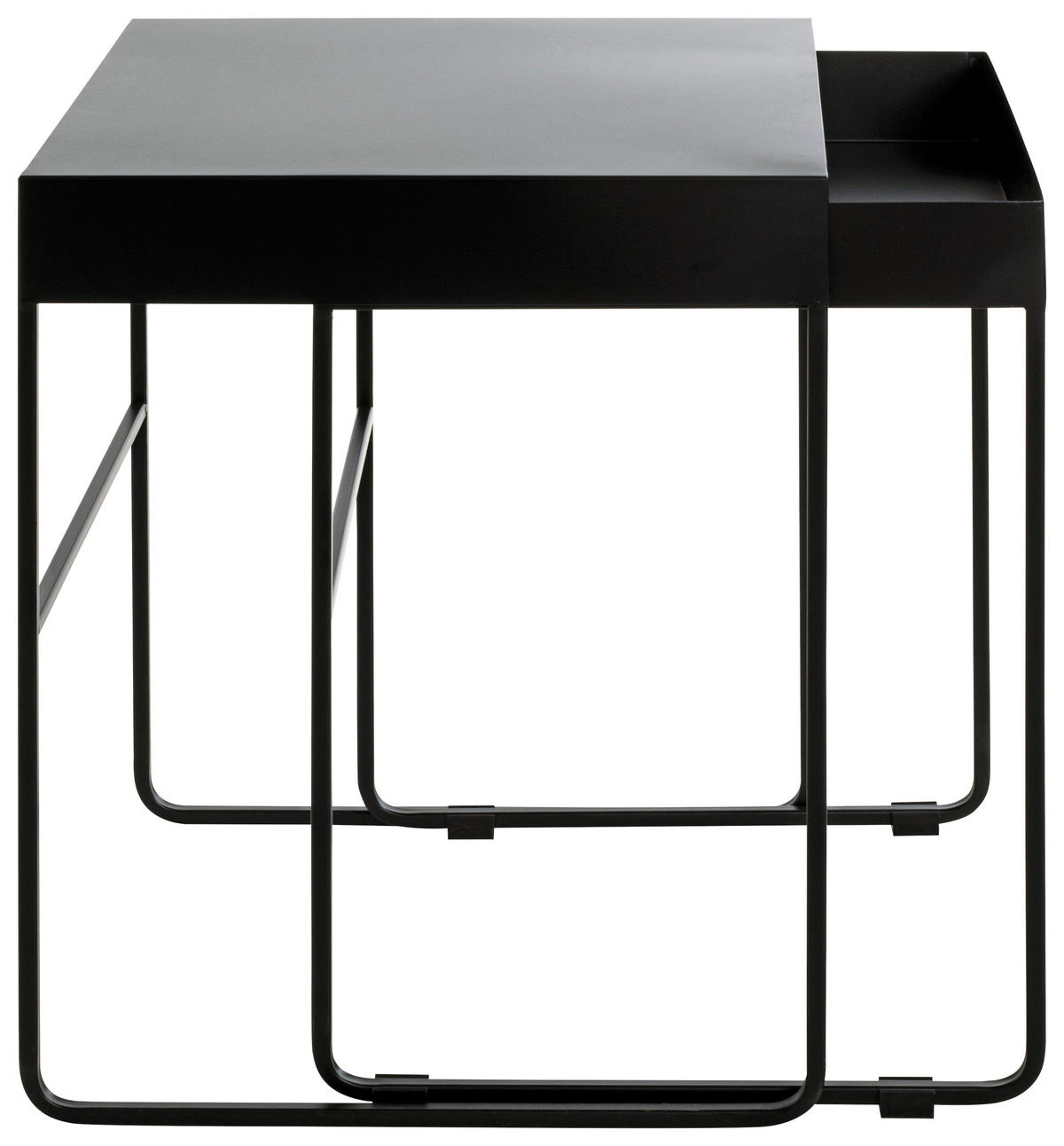 SADA STOLKŮ, černá - černá, Design, kov (39-42/39-42/51-54cm)