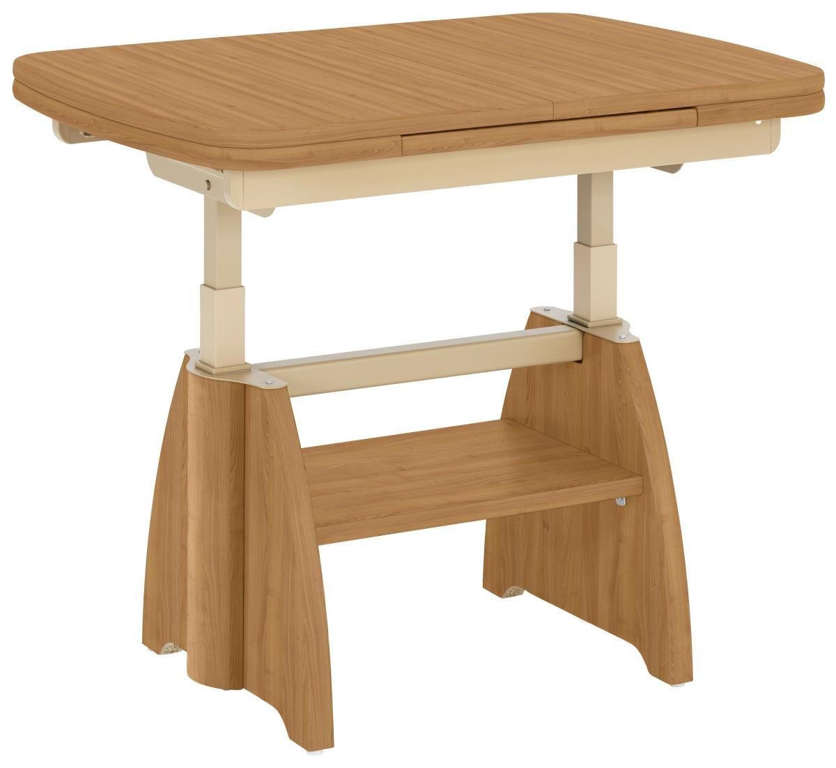 COUCHTISCH in Metall, Holzwerkstoff 90-131/65/56-75 cm  - Kirschbaumfarben, Konventionell, Holzwerkstoff/Metall (90-131/65/56-75cm) - Venda
