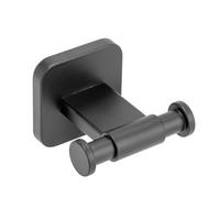 HANDTUCHHAKEN - Schwarz, MODERN, Metall (7/5,5/6,5cm) - Wenko