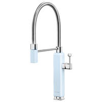 KÜCHENARMATUR - Chromfarben/Pastellblau, Basics, Metall (9,4/48,2/26,8cm) - SMEG