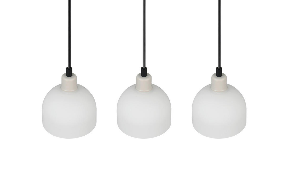 PENDELLEUCHTE  60,0/150,0/12,0 cm   - Weiss/Grau, Basics, Glas/Metall (60,0/150,0/12,0cm)