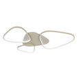 LED-DECKENLEUCHTE Alvia 102,5/72,5/5 cm  - Sandfarben, Design, Kunststoff/Metall (102,5/72,5/5cm) - Novel