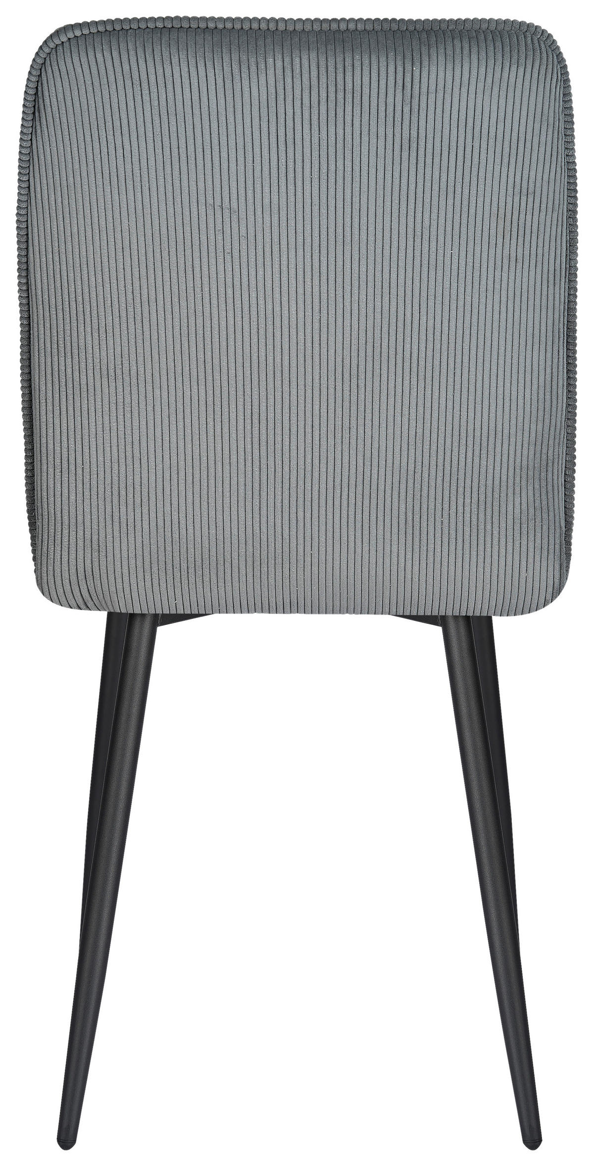 STUHL   Cord  Schwarz, Dunkelgrau  - Dunkelgrau/Schwarz, Design, Textil/Metall (49/90/61cm) - Stylife
