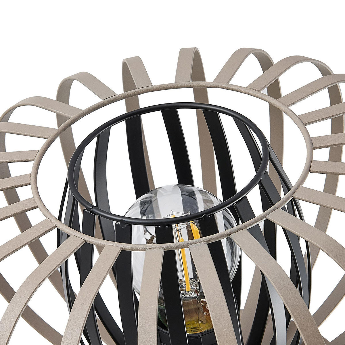 TISCHLEUCHTE Melina 25/19 cm   - Sandfarben/Beige, Design, Metall (25/19cm) - Novel