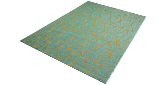 OUTDOORTEPPICH 123/180 cm Celeste Petrol, Sahara  - Petrol/Sahara, Trend, Textil (123/180cm) - Dieter Knoll