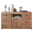SIDEBOARD Eschefarben, Eiche Artisan  160/88/42 cm  - Eschefarben/Schwarz, Design, Holz/Holzwerkstoff (160/88/42cm) - Linea Natura