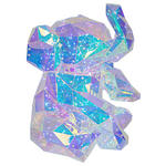 TISCHLEUCHTE - Transparent/Perlmutt, Trend, Kunststoff (33/31/40cm) - Novel