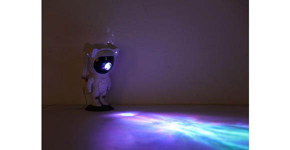 LED-DEKOLEUCHTE Astronaut 12/13/23 cm  - Weiß/Grau, Design, Kunststoff (12/13/23cm) - Novel