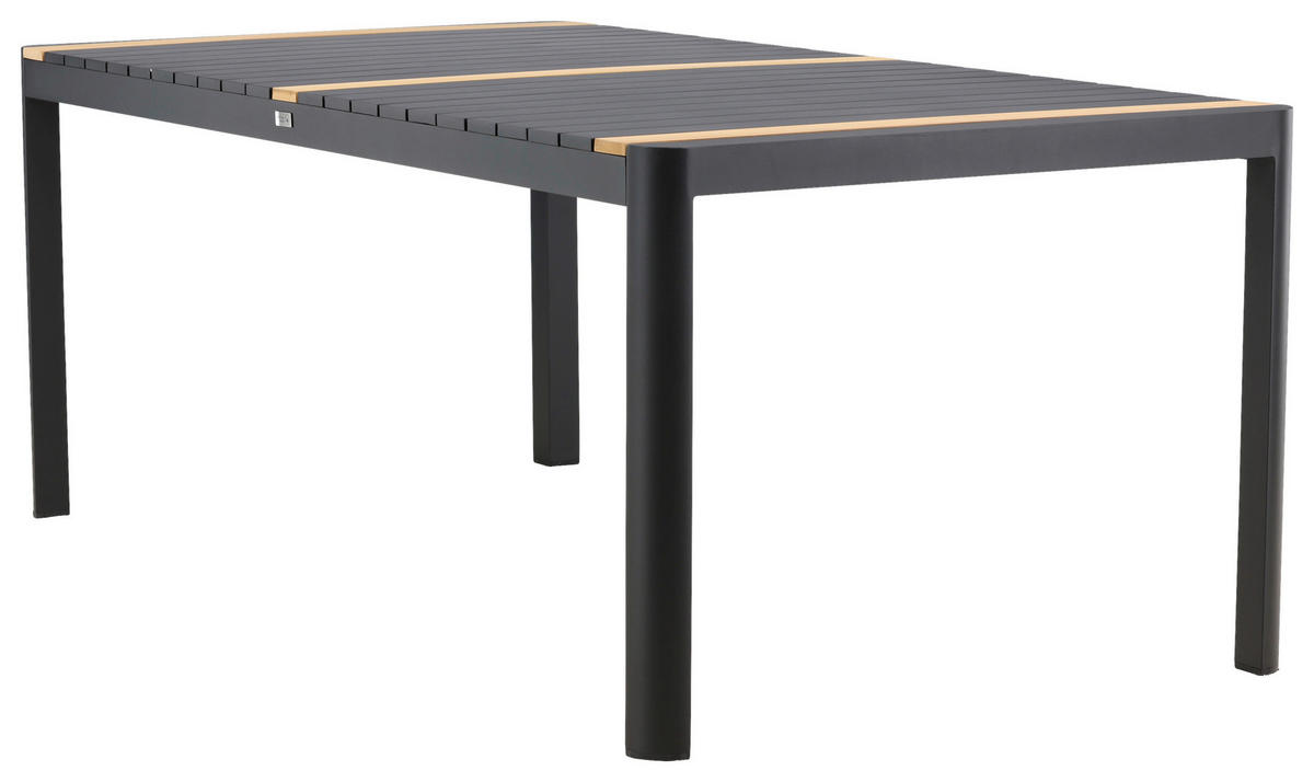 UTEBORD trä, metall  - svart, Klassisk, metall/trä (100/75/200cm) - Gardenson