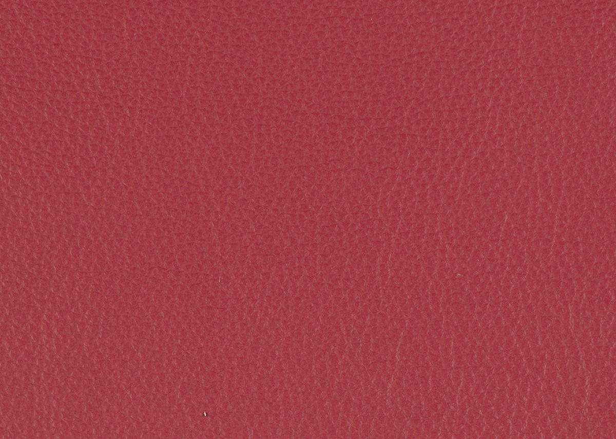 ECKSOFA in Echtleder Rot  - Rot/Schwarz, Design, Leder/Metall (291/176cm) - Valdera