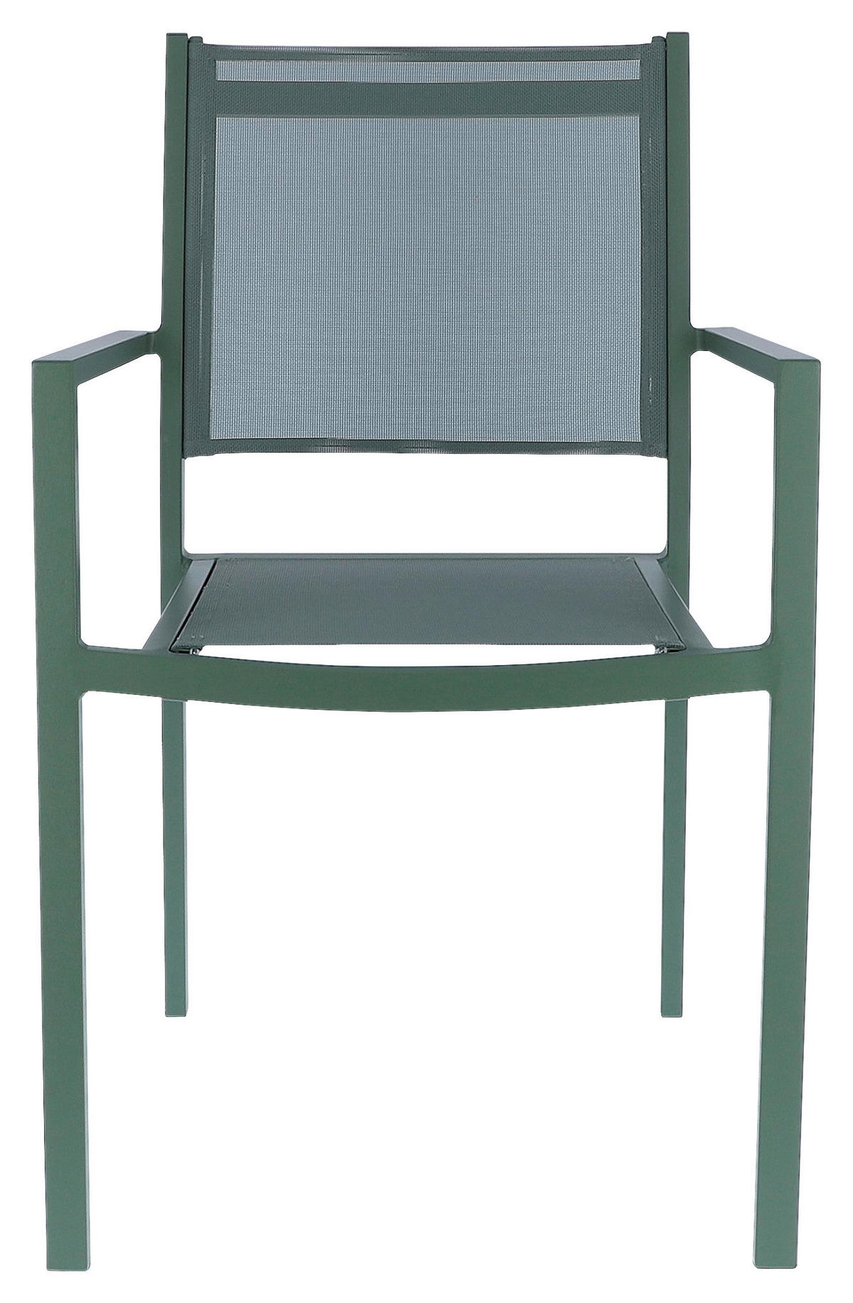 STAPELSESSEL Aluminium Grün  - Grün, MODERN, Textil/Metall (54/88/53cm) - FIAM