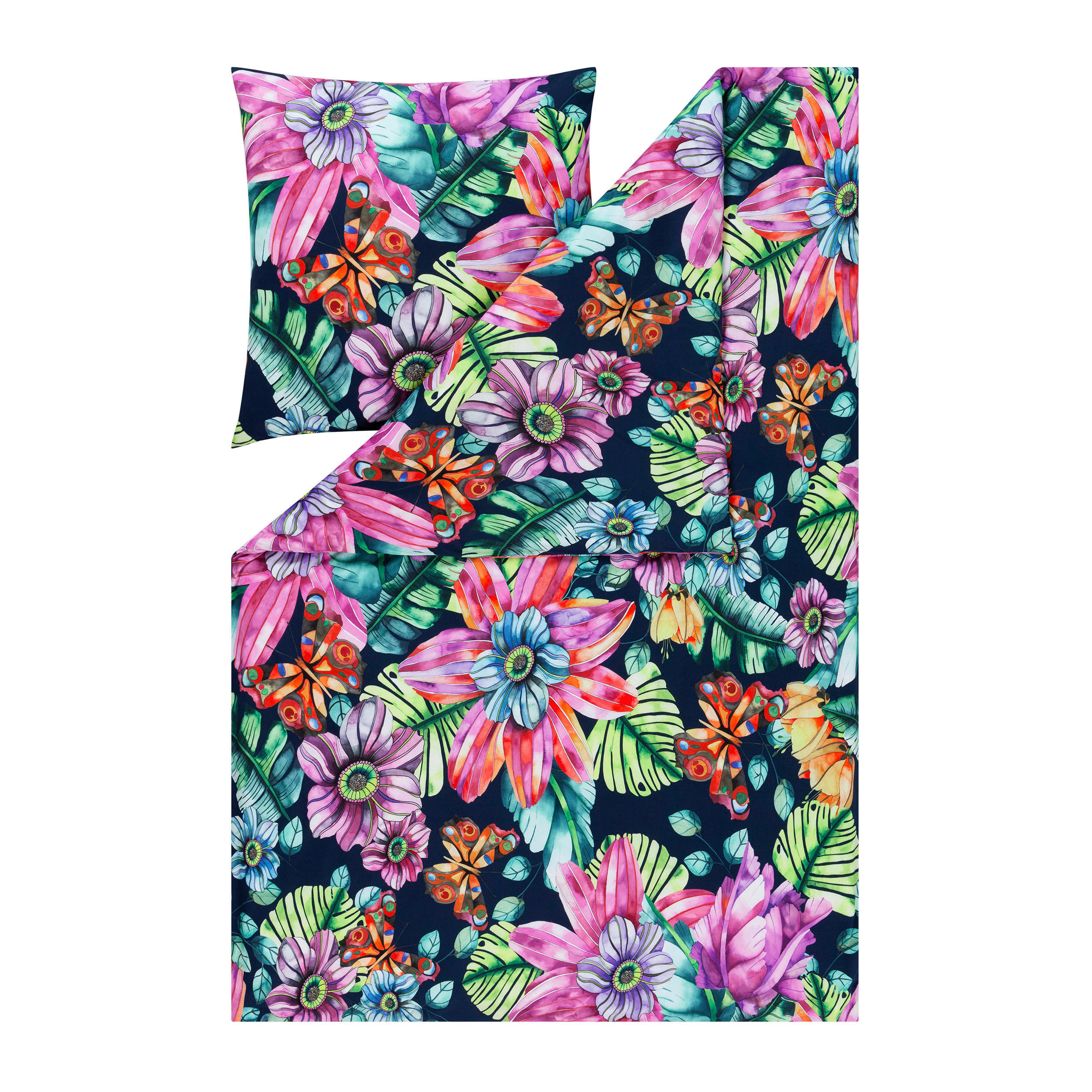 BETTWÄSCHE Atelier Interlock-Jersey 135/200 cm  - Blau, Design, Textil (135/200cm) - Estella