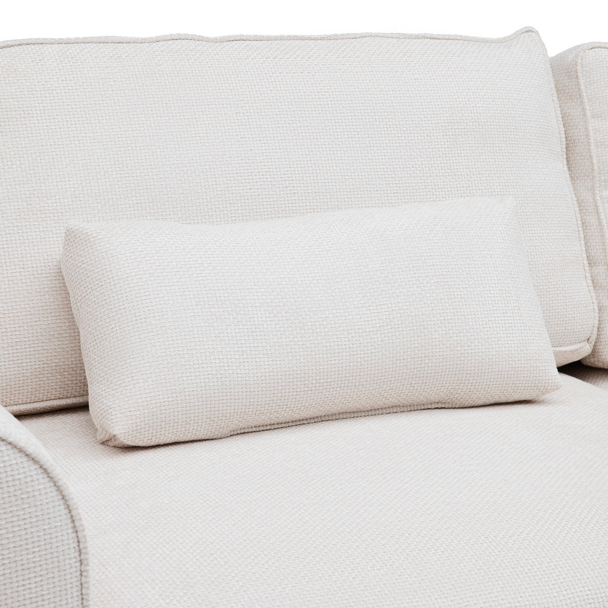 HÖRNSOFFA i cremefärgad  - beige/cremefärgad, Modern, trämaterial/trä (255/185cm) - MID.YOU