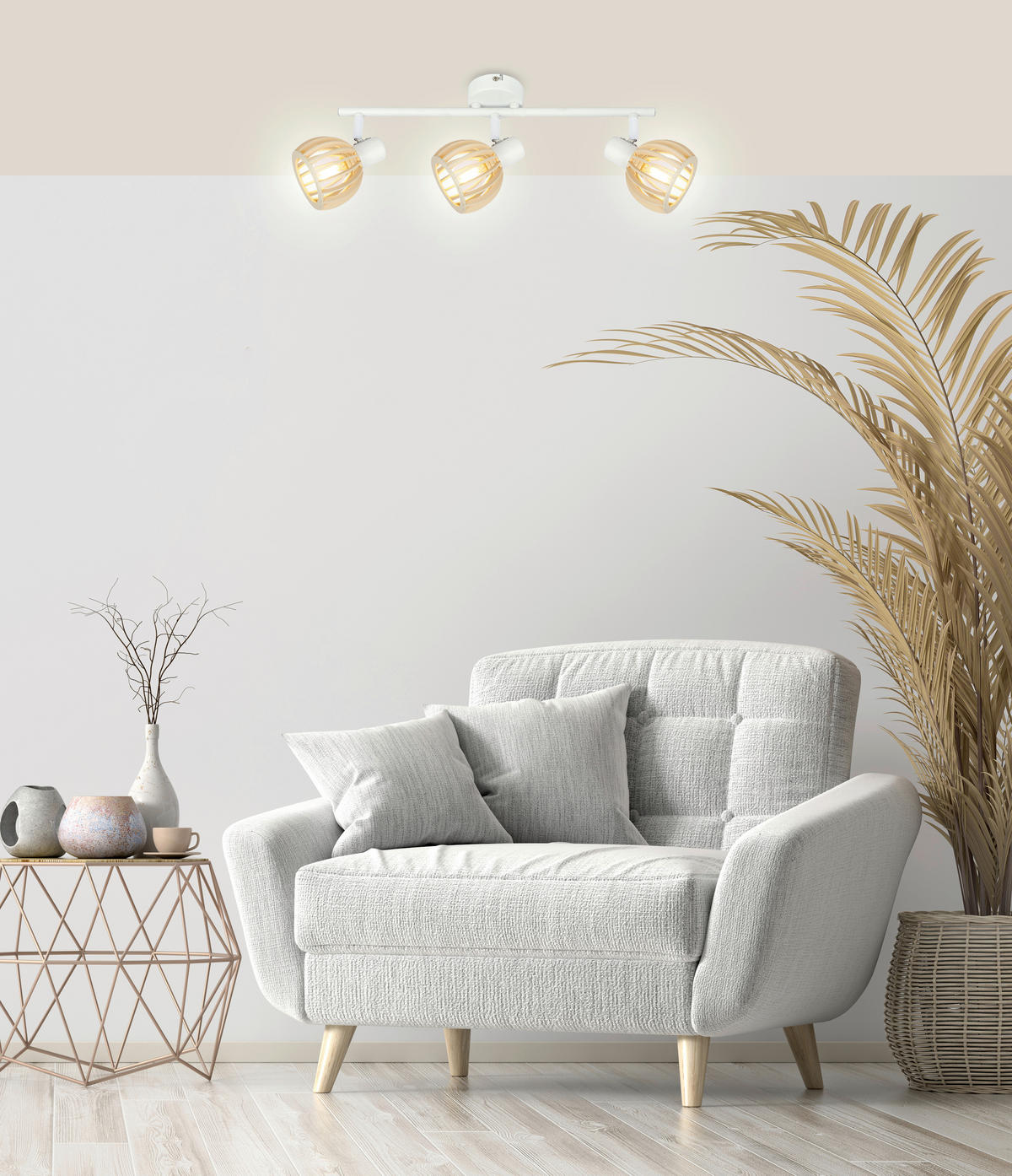 SPOTLIGHT 10/58/18 cm   - vit, Basics, metall (10/58/18cm)