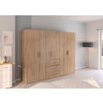 DREHTÜRENSCHRANK  in Sonoma Eiche  - Sonoma Eiche, Design, Holzwerkstoff/Kunststoff (251/197/60cm) - Novel
