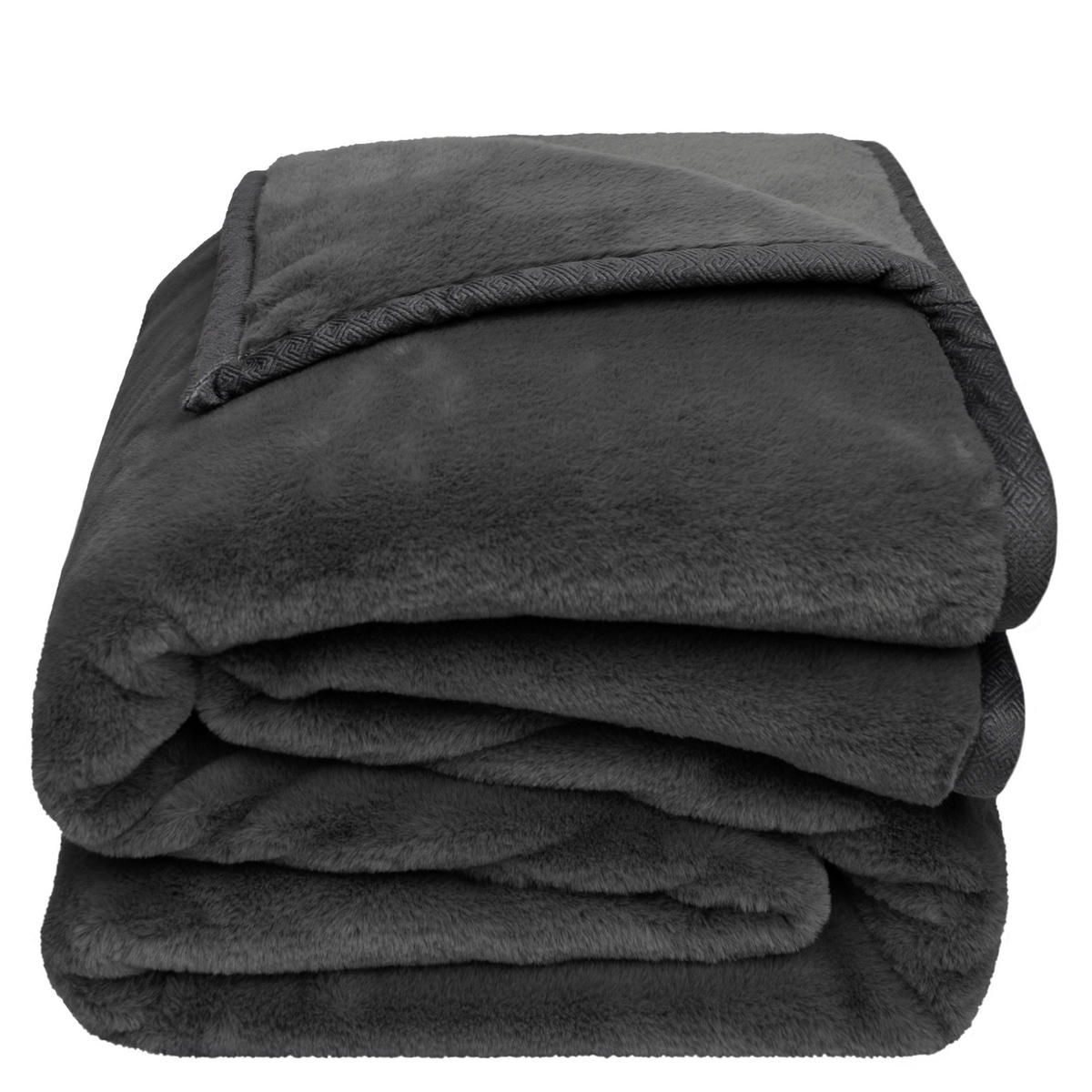 ODEJA  THE BLANKET  150/200 cm       temno siva  - temno siva, Konvencionalno, tekstil (150/200cm) - Zoeppritz