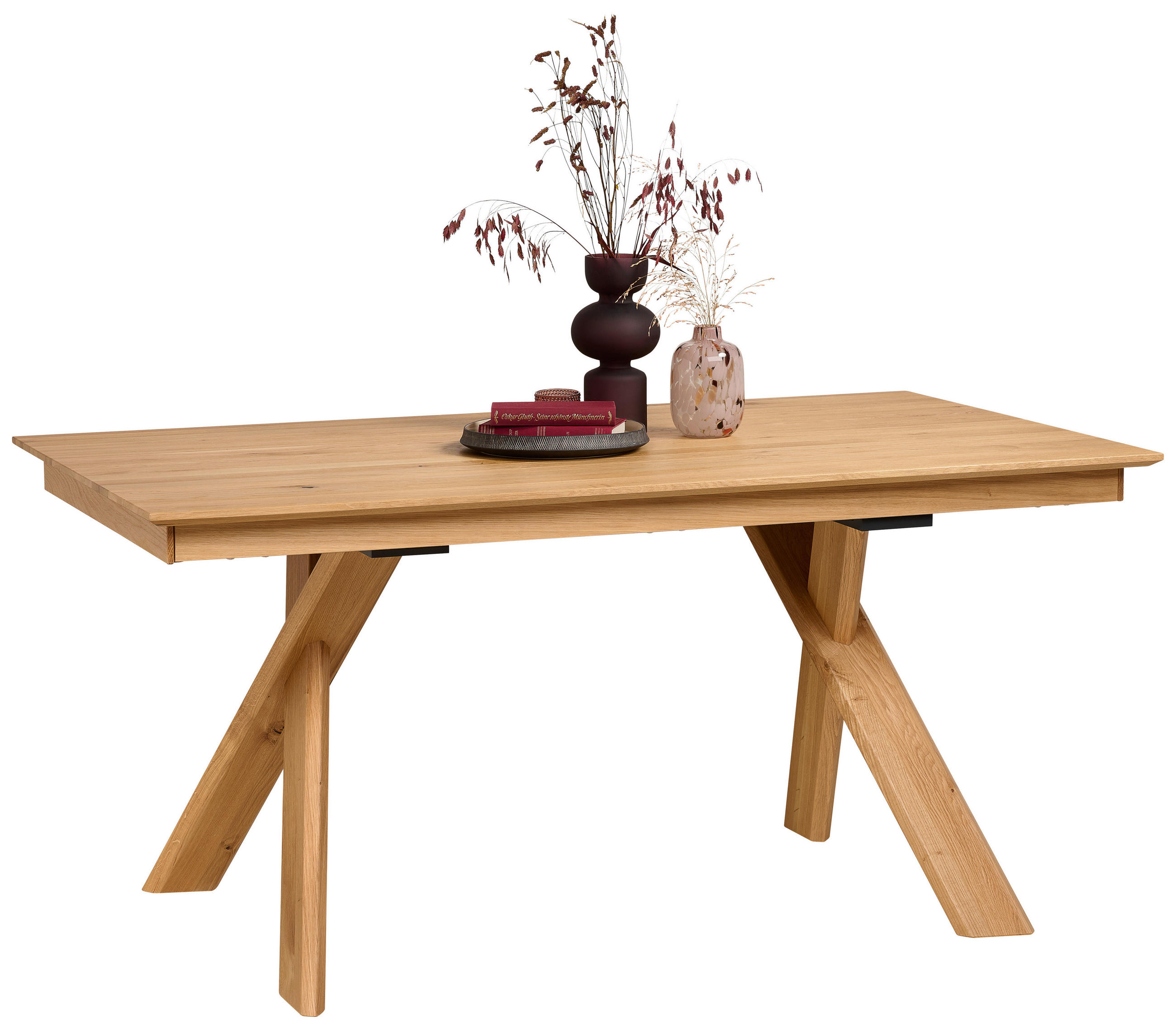 ESSTISCH 160/90/76 cm Echtholz  Holz in verschiedenen Größen erhältlich, in verschiedenen Holzarten erhältlich, Gestellauswahl rechteckig Eichefarben  - Eichefarben, Natur, Holz (160/90/76cm) - Anrei