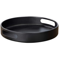 TABLETT Metall  - Schwarz, Basics, Metall (26/26/6cm) - Wenko