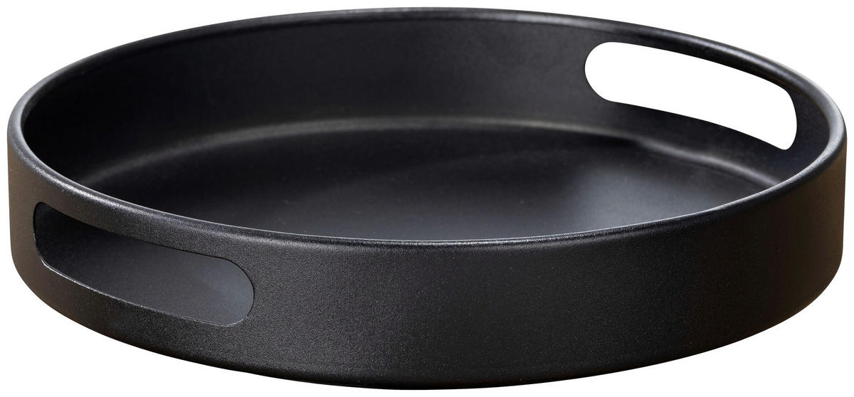 TABLETT Metall  - Schwarz, Basics, Metall (26/26/6cm) - Wenko