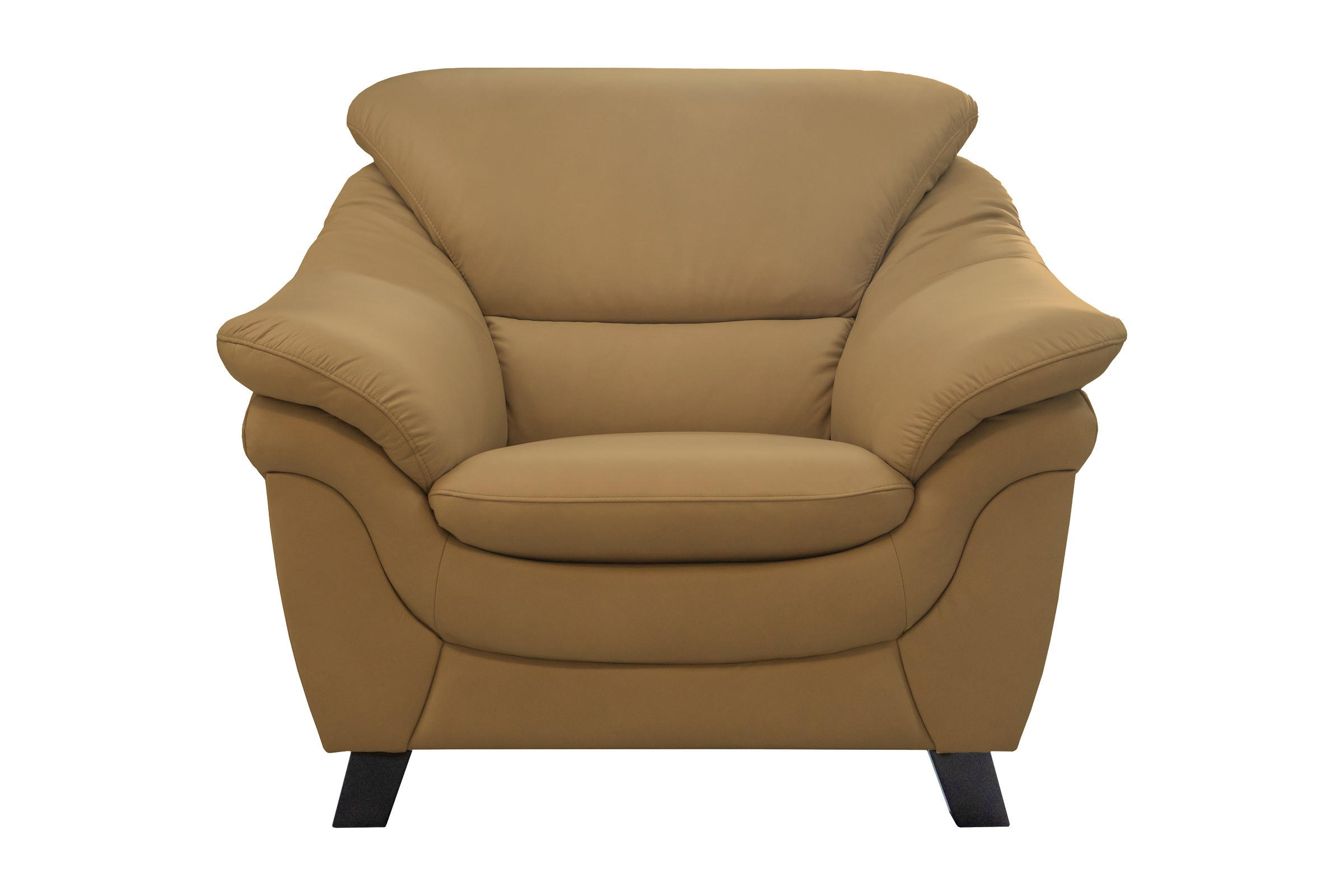 FOTEL - diófa színű, bőr (110/96/102cm) - Andante