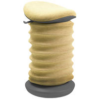 BÜROHOCKER 37,5/53-64/36 cm  - Gelb/Grau, Design, Kunststoff/Textil (37,5/53-64/36cm) - Topstar