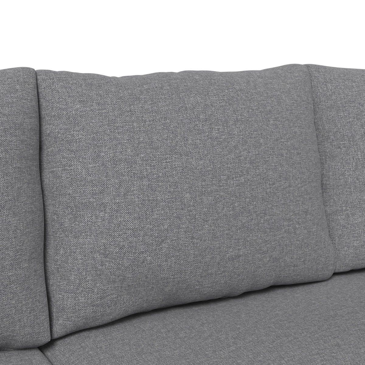 KERTI BÚTORSZETT 5 részes  - antracit/tíkfa színű, Modern, textil/fa - Ambia Garden