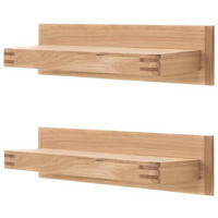 VÄGGHYLLA 90/20/25 cm  - ekfärgad, Design, trämaterial/trä (90/20/25cm) - Livetastic