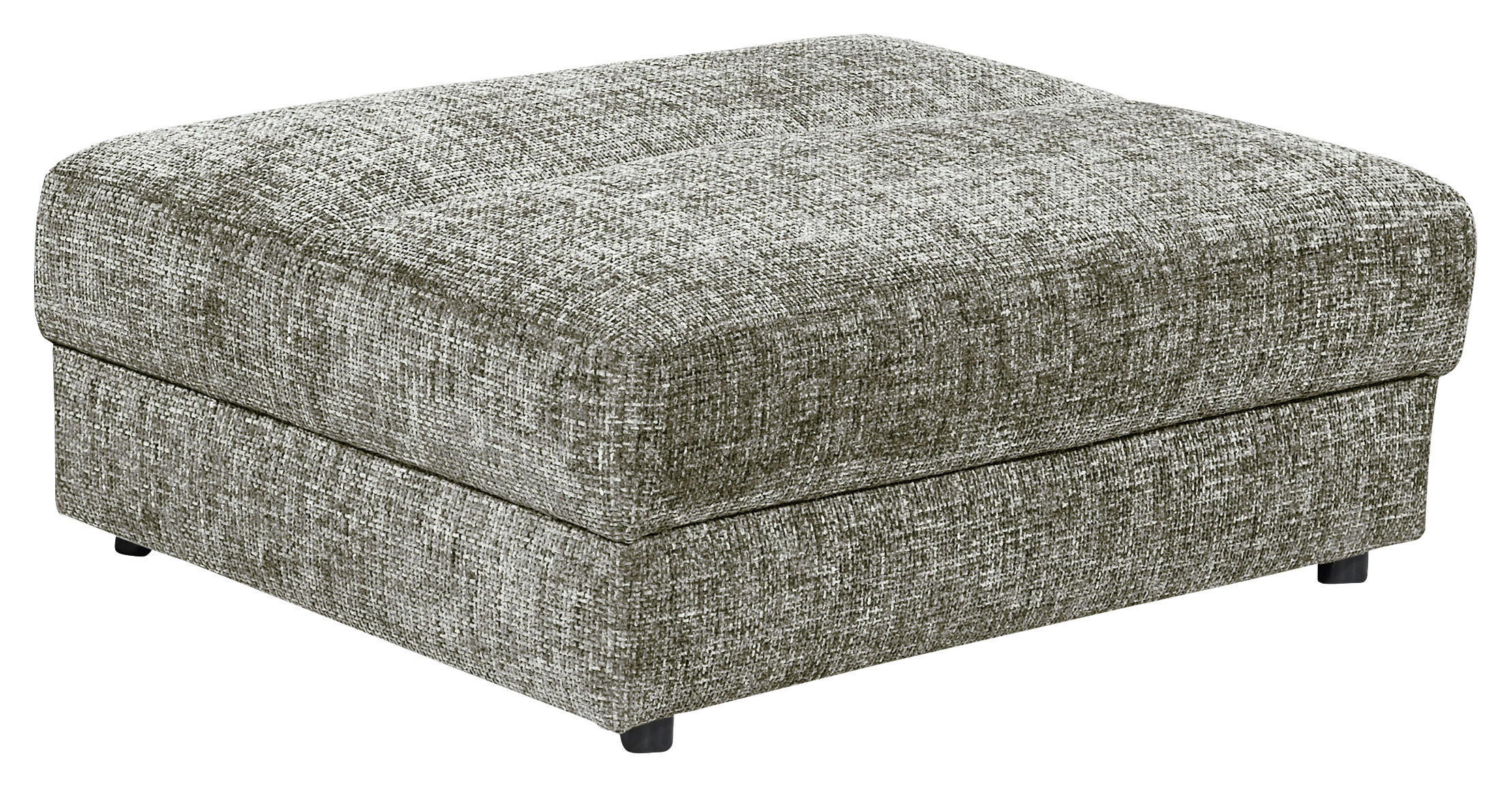 HOCKER Webstoff Grau  - Schwarz/Grau, KONVENTIONELL, Kunststoff/Textil (114/43/84cm) - MID.YOU