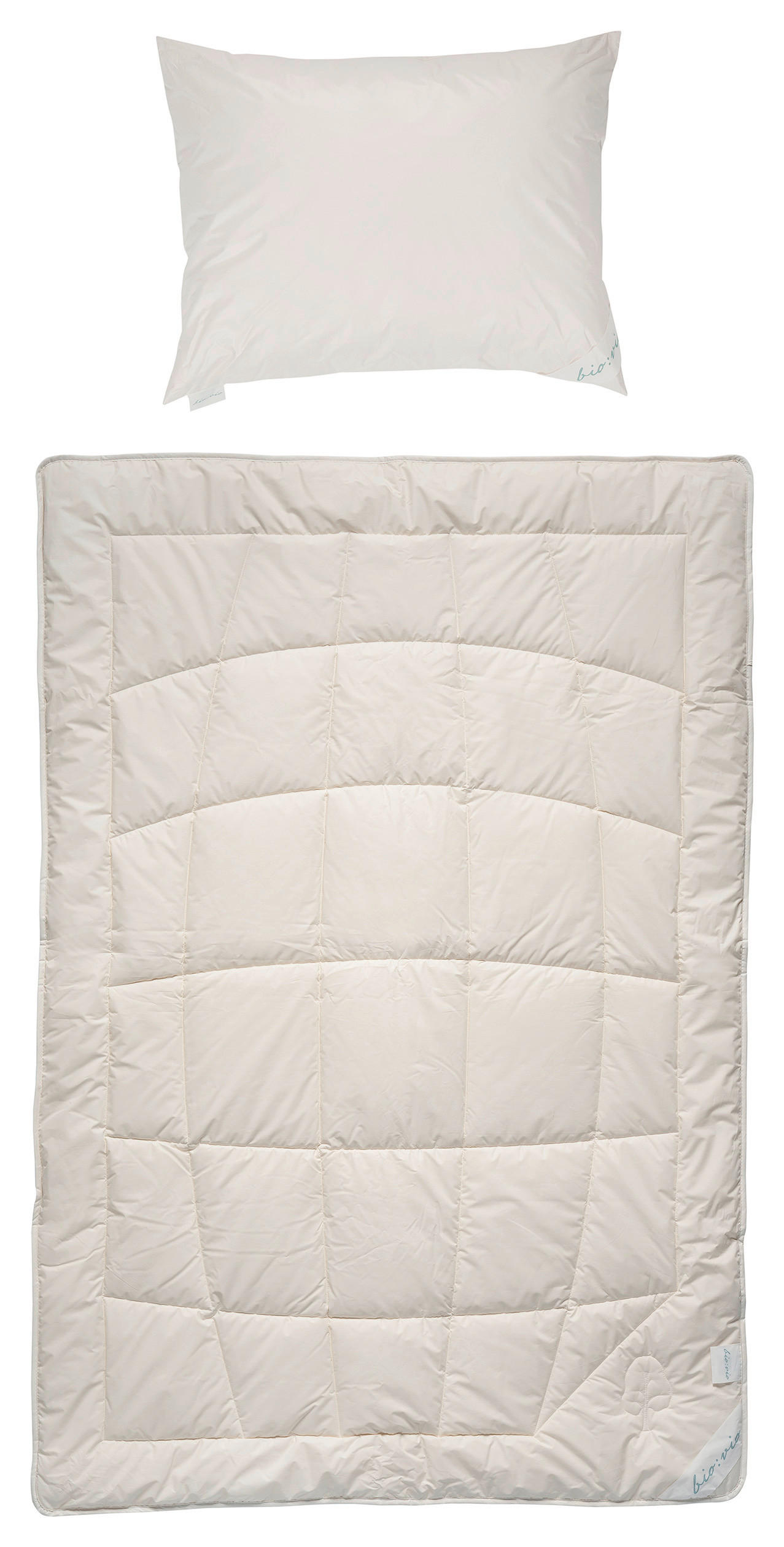 SOUPRAVA PŘIKRÝVKY A POLŠTÁŘE,  - přírodní barvy, Basics, textil (140kg) - Bio:Vio