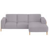 ECKSOFA in Struktur Flieder  - Eichefarben/Flieder, Design, Holz/Textil (250/163cm) - Stylife