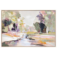 LEINWANDBILD Landschaft und Natur, Abstraktes Multicolor  - Multicolor, Design, Holzwerkstoff (100/78cm) - Reinders!