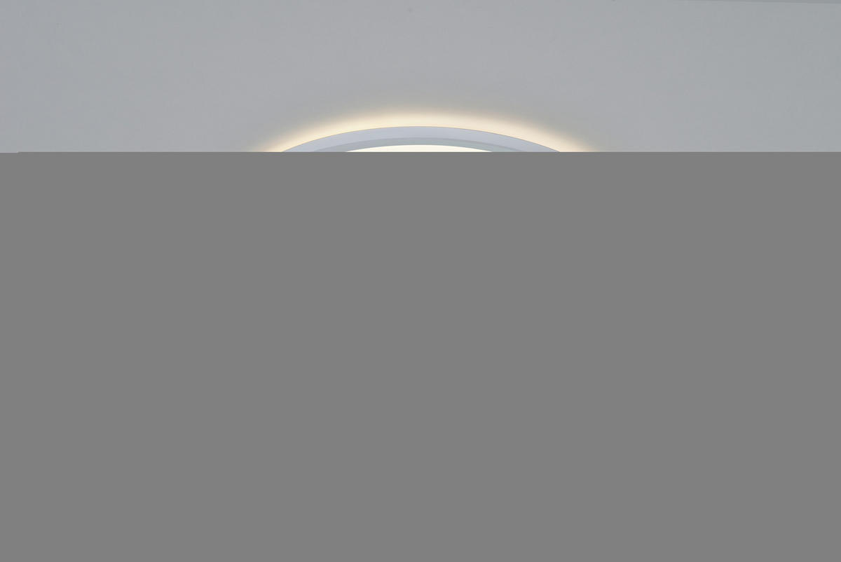 STROPNÍ SVÍTIDLO, 42,4/3,8 cm  - bílá, Basics, plast (42,4/3,8cm) - Nordlux