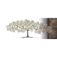 OLJEMÅLNING 150/55 cm  - vit/guldfärgad, Lifestyle, trämaterial/textil (150/55cm) - Monee