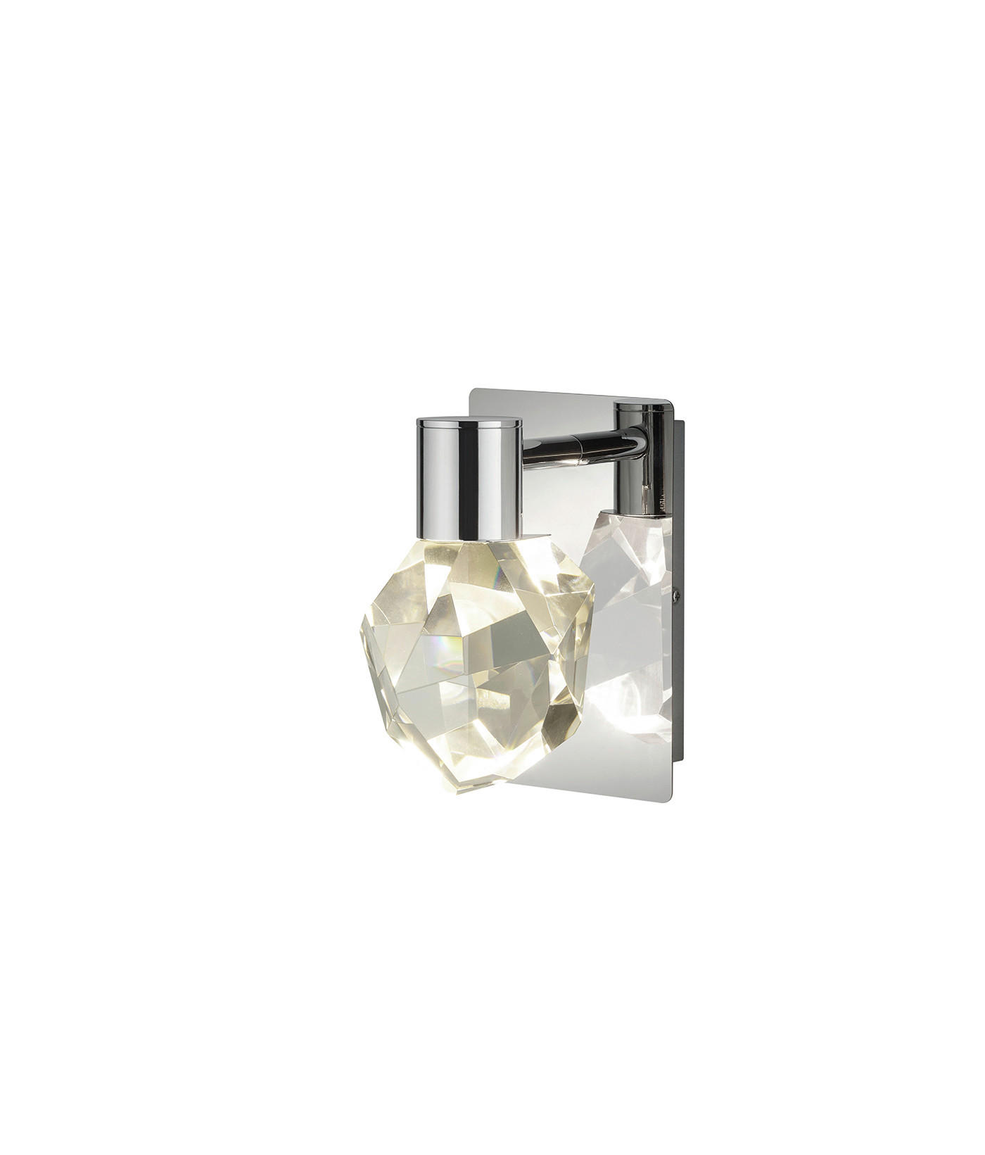 WANDLEUCHTE - Chromfarben, Design, Metall (11.0/17.5/16cm) - Trio Leuchten