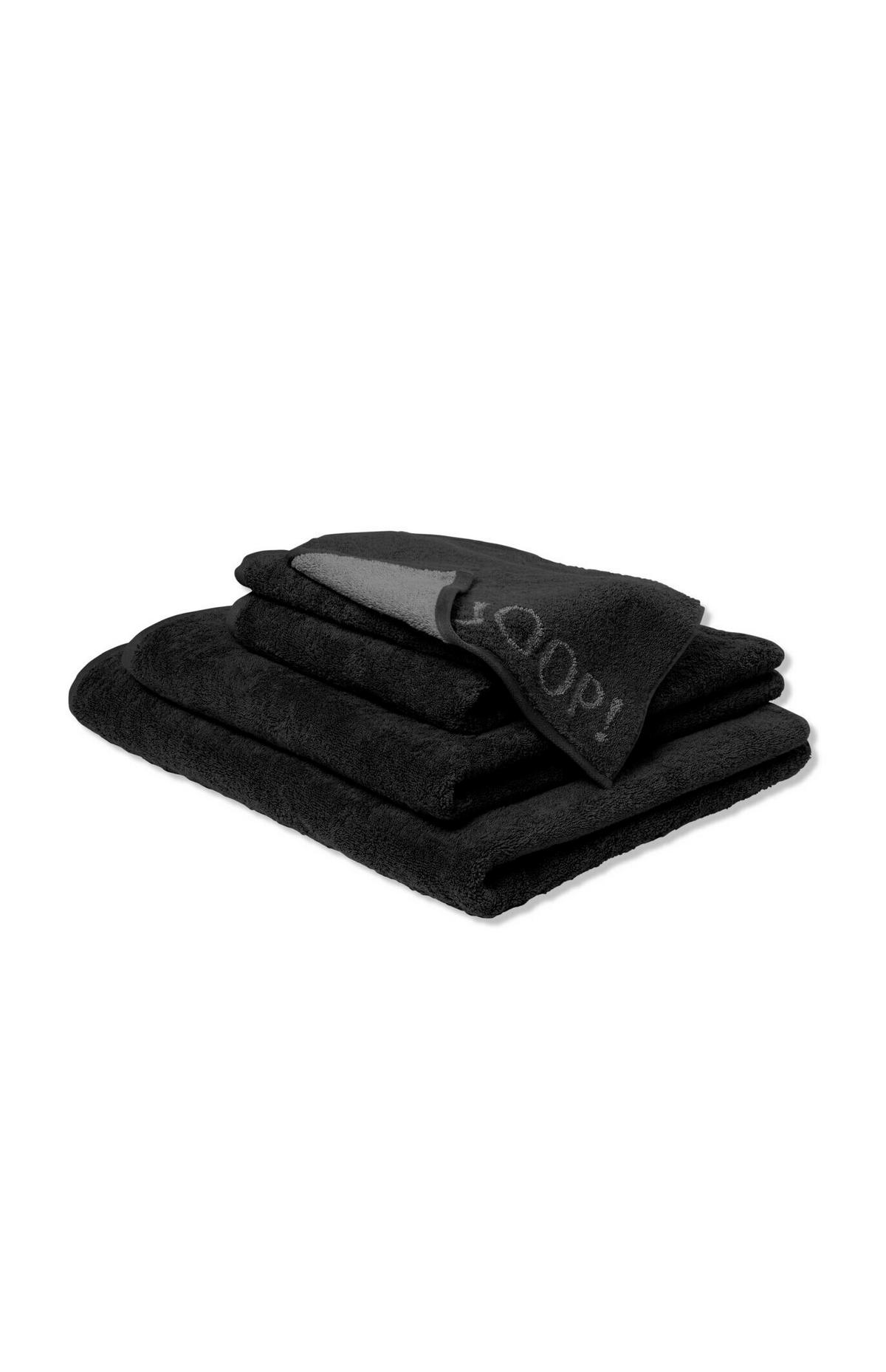SEIFTUCHSET 30/30 cm JOOP! CLASSIC Schwarz 3-teilig  - Schwarz, Basics, Textil (30/30cm) - Joop! Living