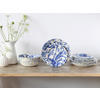TAFELSERVICE Venecia Blue 18-teilig  - Blau/Weiß, Basics, Keramik - Creatable