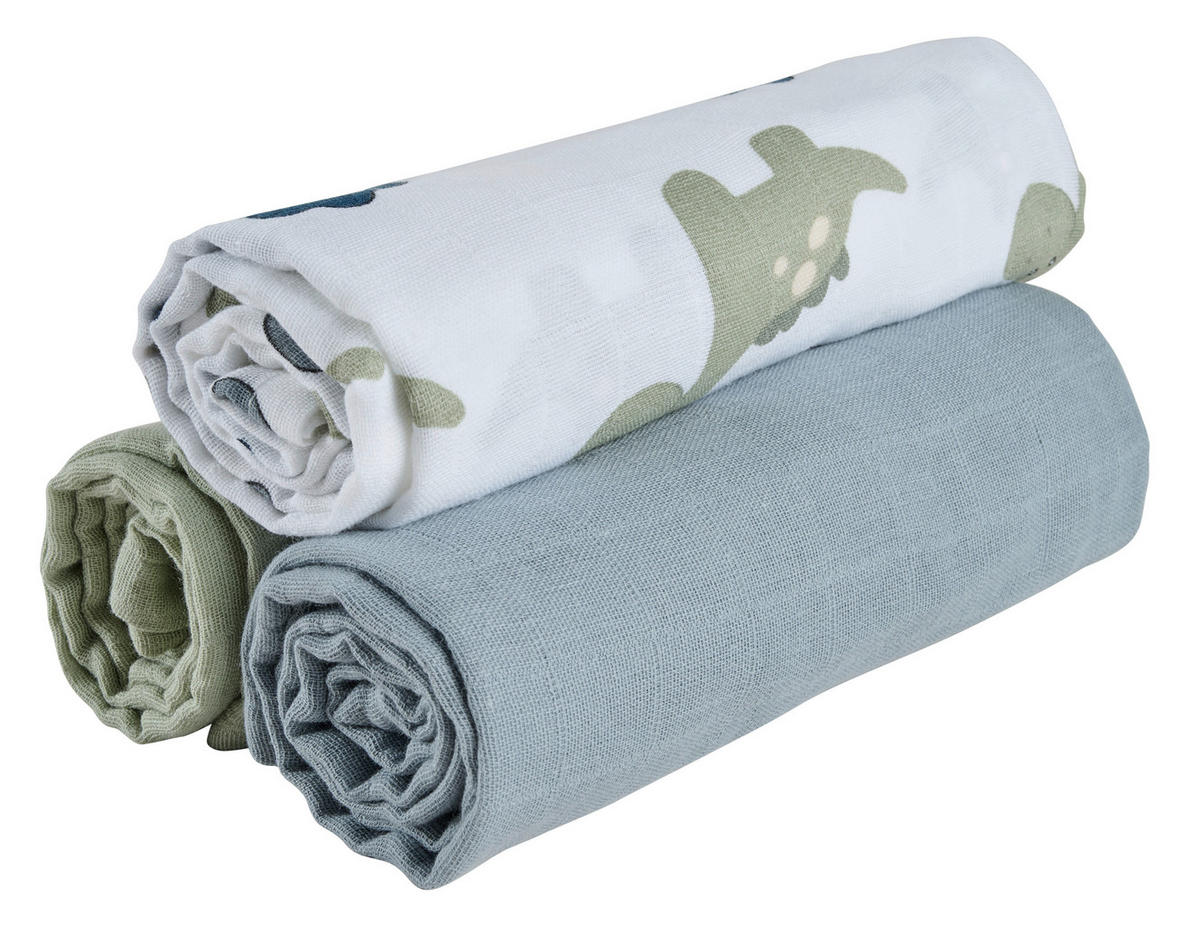 SADA LÁTKOVÝCH PLENEK - vícebarevná, Basics, textil (80/80cm) - Patinio