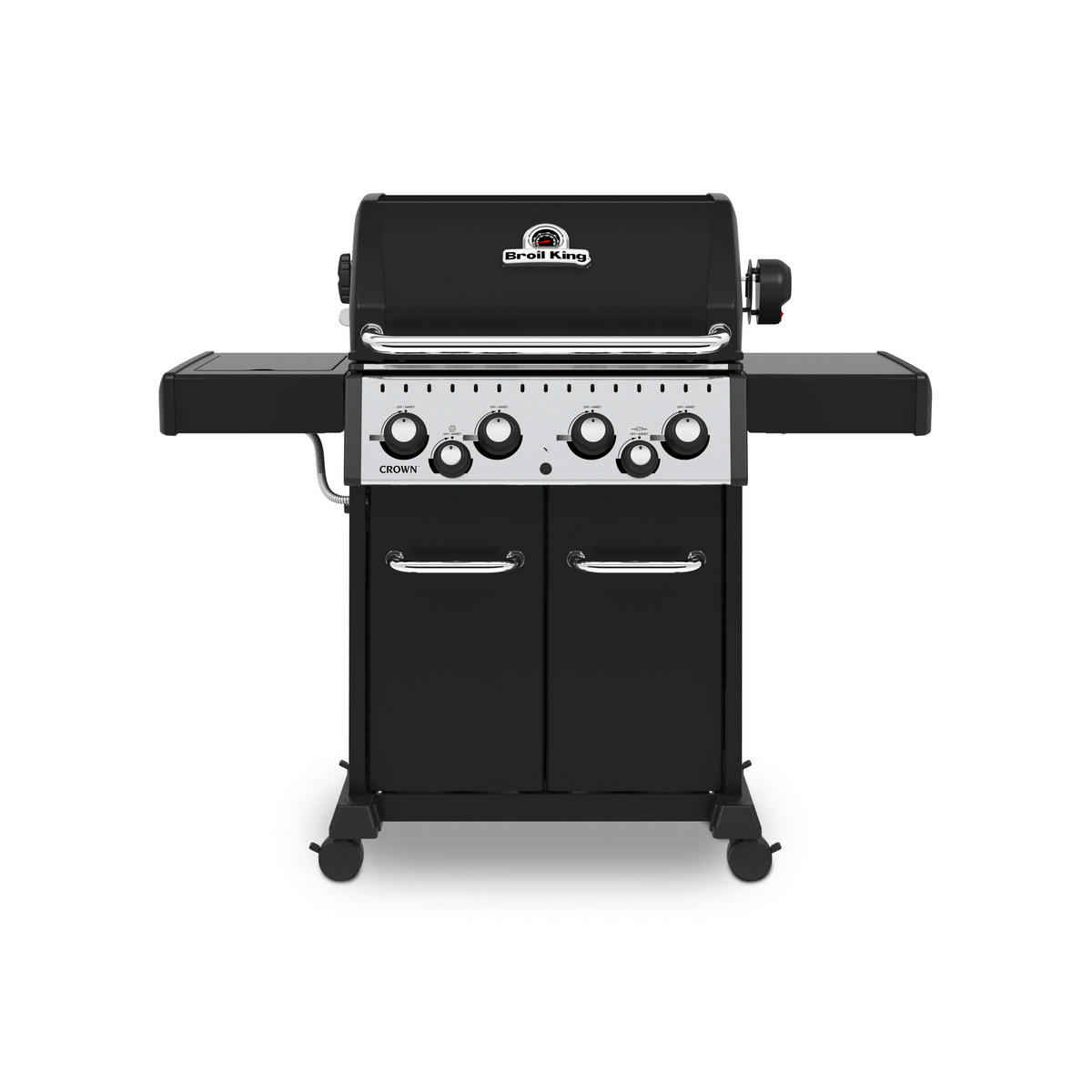 PLINSKI ŽAR  CROWN - srebrne barve/črna, Basics, kovina (145/116/61cm) - Broil King