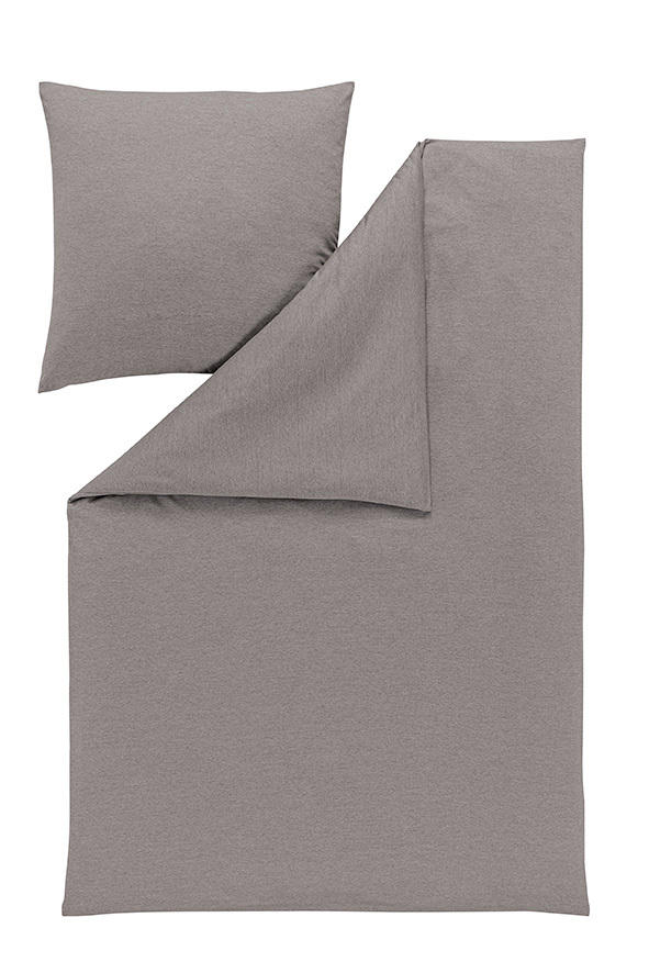 BETTWÄSCHE Takoma Interlock-Jersey 155/220 cm - Taupe, KONVENTIONELL, Textil (155/220cm) - Estella