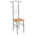 HERRENDIENER - Buchefarben/Alufarben, Design, Metall (46/119/50cm) - Carryhome