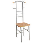 HERRENDIENER - Buchefarben/Alufarben, Design, Metall (46/119/50cm) - Carryhome