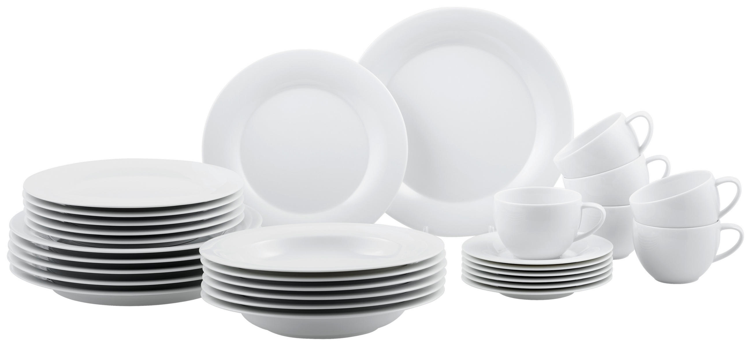 KOMBISERVICE 30-teilig Yono Novo  - Weiß, Basics, Keramik (40/40/30cm) - Rosenthal