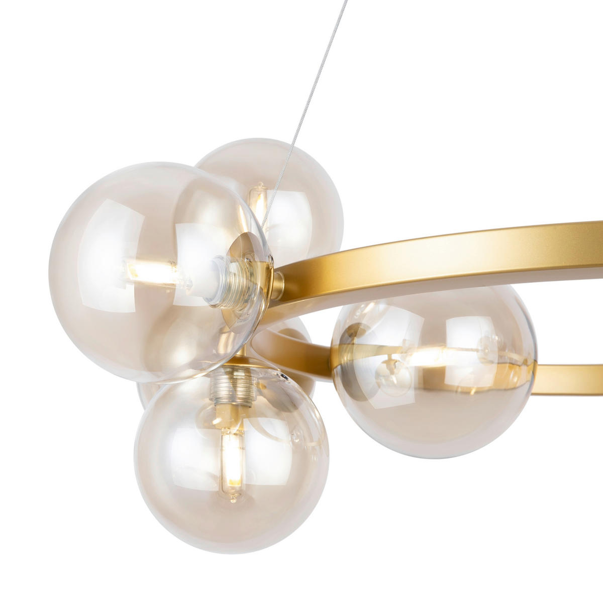 PENDELLEUCHTE 25/137/67 cm  - Goldfarben, Basics, Glas/Metall (25/137/67cm) - MAYTONI