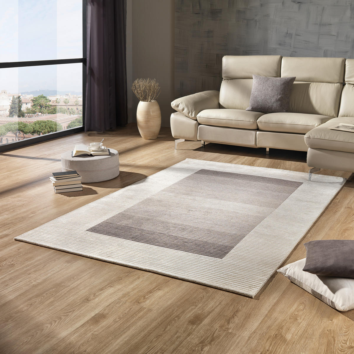 ORIENTÁLIS SZŐNYEG Alkatif Modern   - ezüstszínű/fehér, Konventionell, textil (120/180cm) - Cazaris