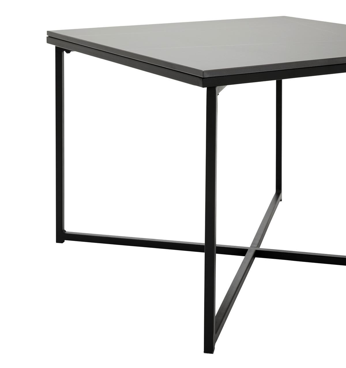 KONFERENČNÍ STOLEK, černá, kov, keramika, 60/43/60 cm - černá, Design, kov/keramika (60/43/60cm) - Livetastic